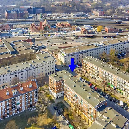 Appartement Przytulne Z Balkonem, 150m Od Dworca Glowny Gdańsk